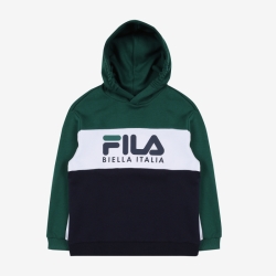 Fila Tre Hoodie Items - Poikien T Paita - Vihreä | FI-52364